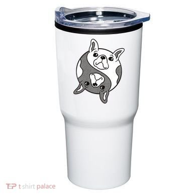 Bulldog Yin Yang  Tumbler