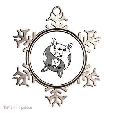 Bulldog Yin Yang  Ornament