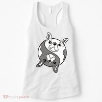 Bulldog Yin Yang  Women's Tank Top thumb 0