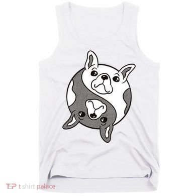 Bulldog Yin Yang  Tank Top