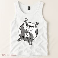Bulldog Yin Yang  Tank Top thumb 2