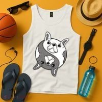 Bulldog Yin Yang  Tank Top thumb 4