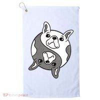 Bulldog Yin Yang  Golf Towel thumb 0