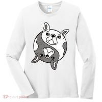 Bulldog Yin Yang  Women's Long Sleeve Shirt thumb 0