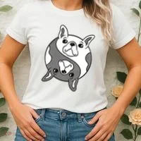 Bulldog Yin Yang  Women's T-Shirt thumb 2