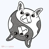 Bulldog Yin Yang  Women's T-Shirt thumb 6