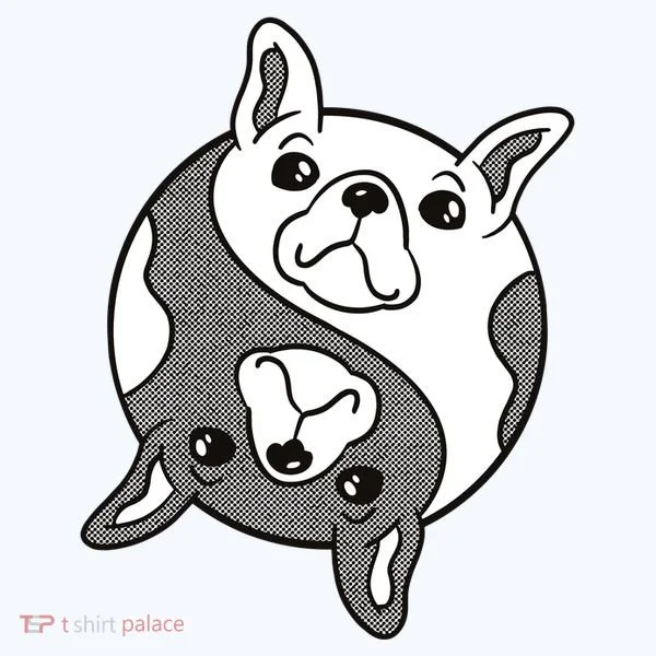 Bulldog Yin Yang  Women's T-Shirt