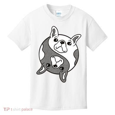 Bulldog Yin Yang  Kids T-Shirt
