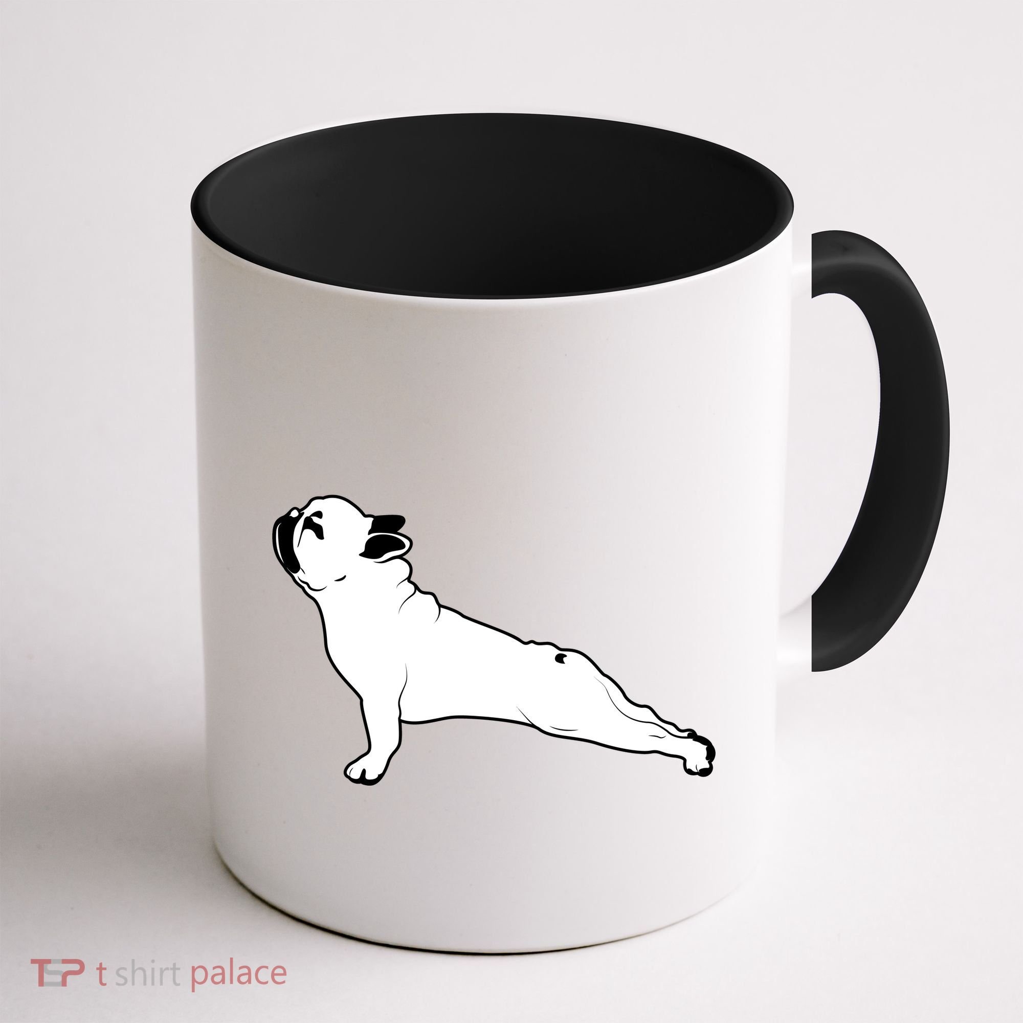 Bulldog Yoga Pose Coffee Mug