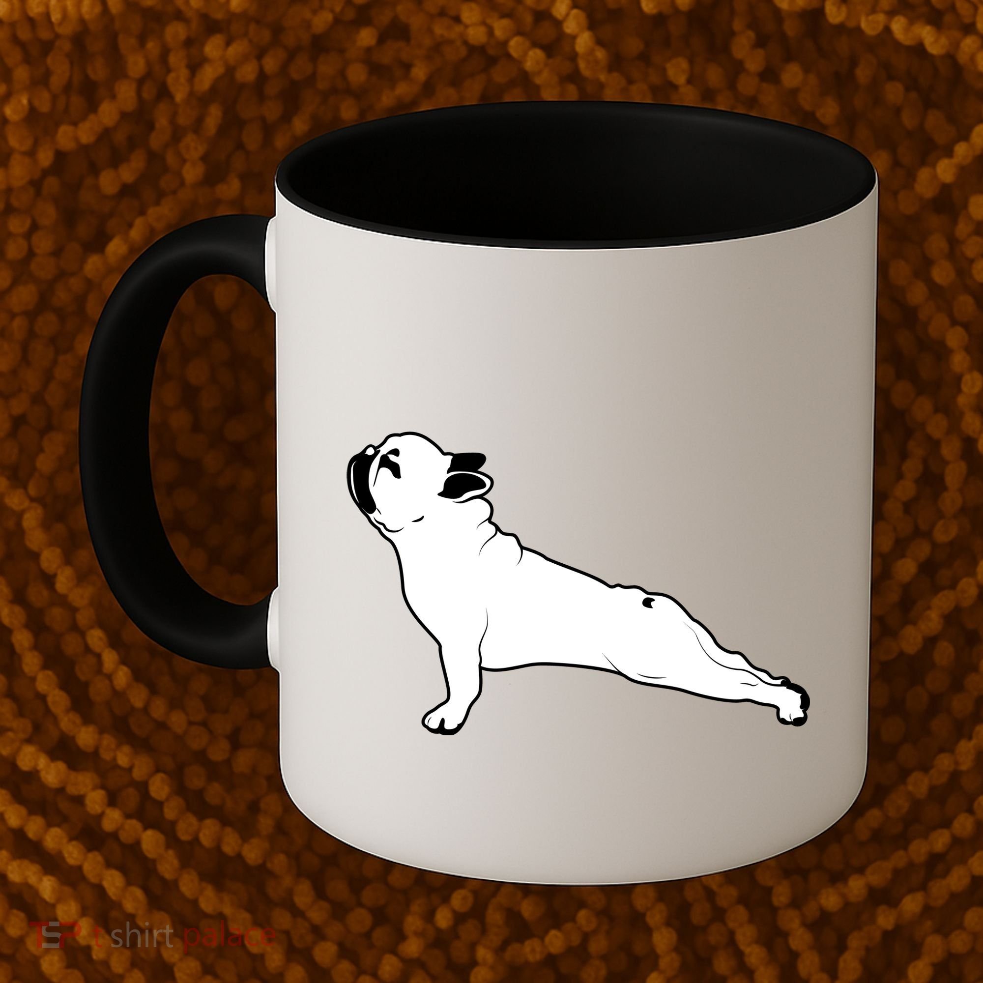 Bulldog Yoga Pose Coffee Mug