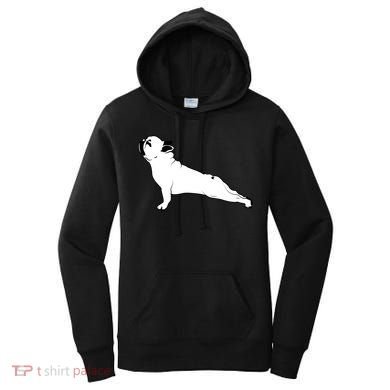Bulldog Yoga Pose Women's Hoodie