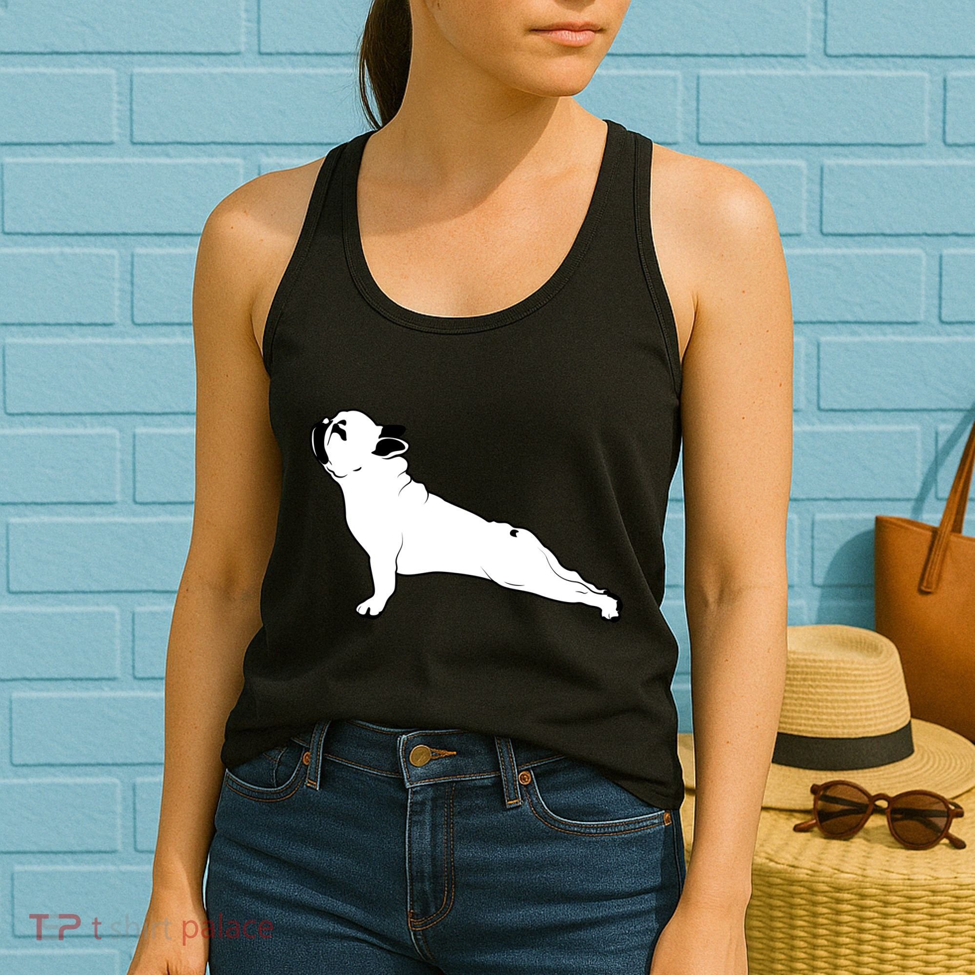 Bulldog Yoga Pose Women's Tank Top