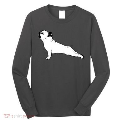 Bulldog Yoga Pose Long Sleeve Shirt
