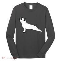 Bulldog Yoga Pose Long Sleeve Shirt thumb 0