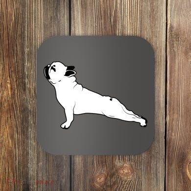 Bulldog Yoga Pose Coaster