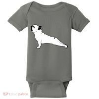 Bulldog Yoga Pose Baby Bodysuit thumb 0