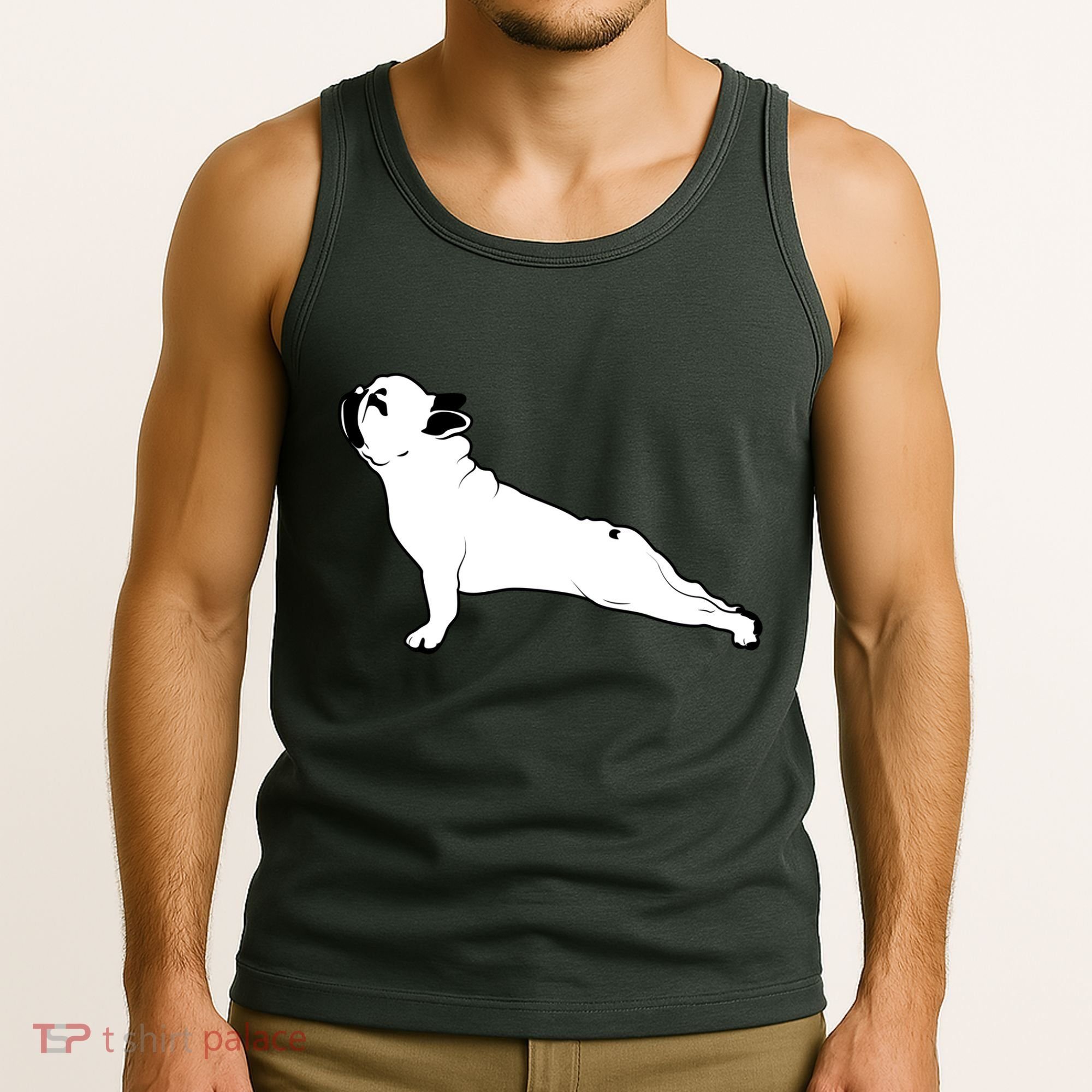 Bulldog Yoga Pose Tank Top