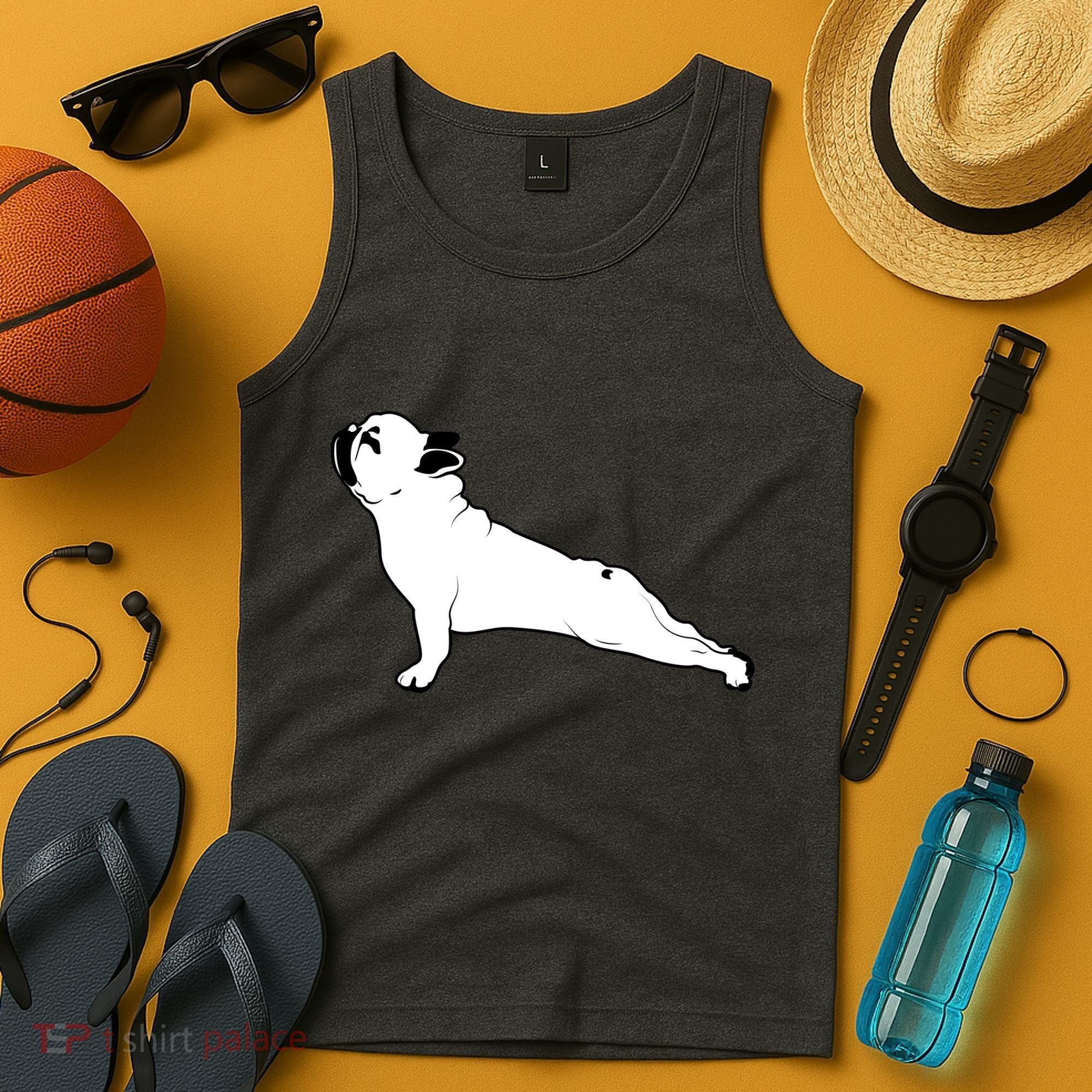 Bulldog Yoga Pose Tank Top
