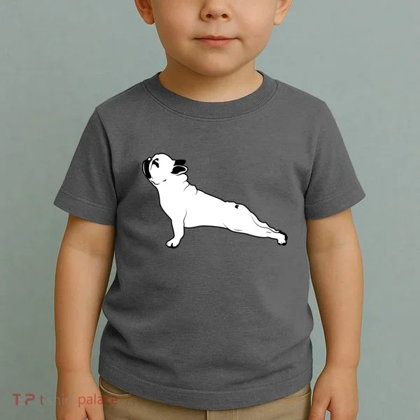 Bulldog Yoga Pose Toddler T-Shirt