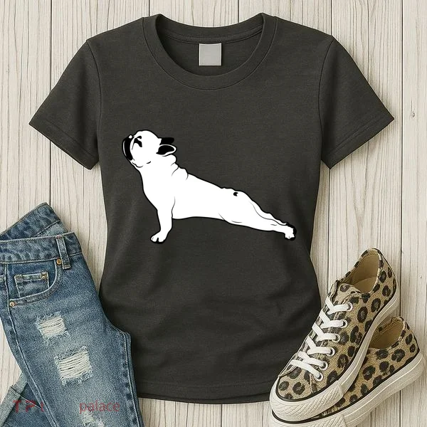 Bulldog Yoga Pose Women's T-Shirt