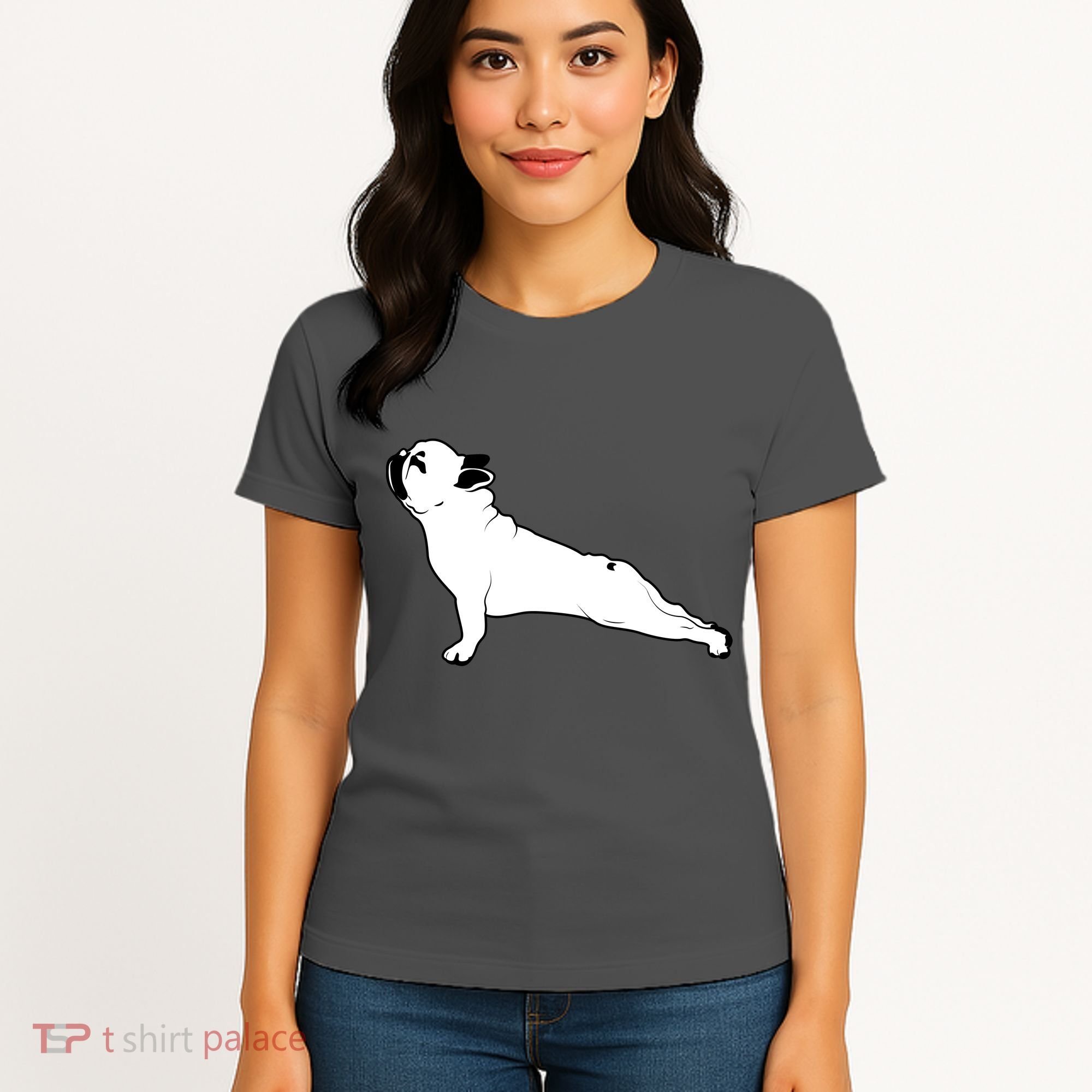 Bulldog Yoga Pose Women's T-Shirt