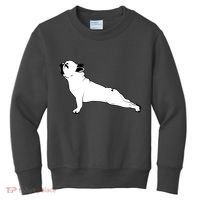 Bulldog Yoga Pose Kids Sweatshirt thumb 0