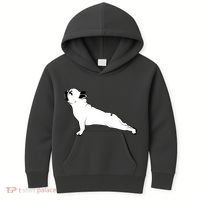 Bulldog Yoga Pose Kids Hoodie thumb 0
