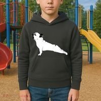 Bulldog Yoga Pose Kids Hoodie thumb 2