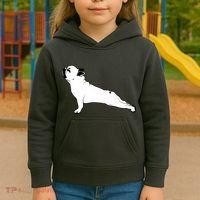 Bulldog Yoga Pose Kids Hoodie thumb 3
