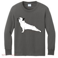 Bulldog Yoga Pose Kids Long Sleeve Shirt thumb 0