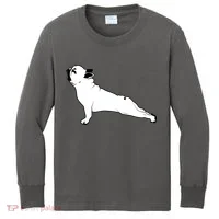 Bulldog Yoga Pose Kids Long Sleeve Shirt thumb 0
