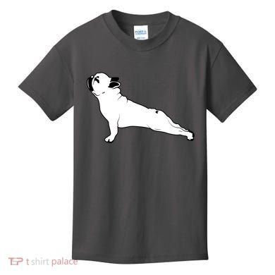 Bulldog Yoga Pose Kids T-Shirt