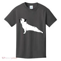 Bulldog Yoga Pose Kids T-Shirt thumb 0