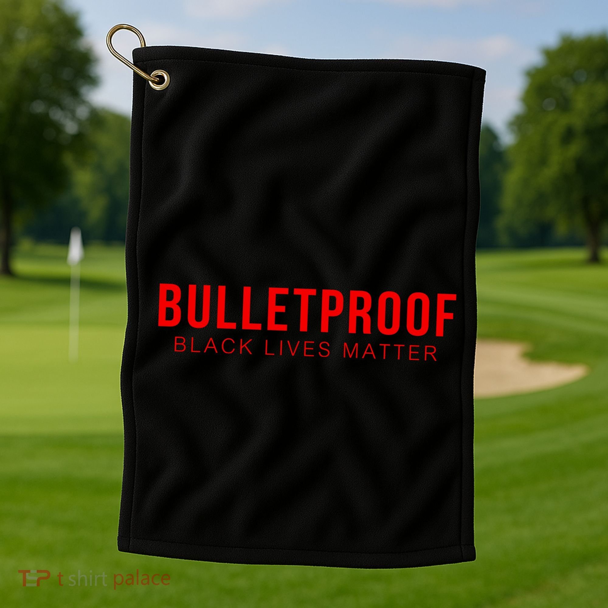 Bulletproof Black Lives Matter Logo Golf Towel