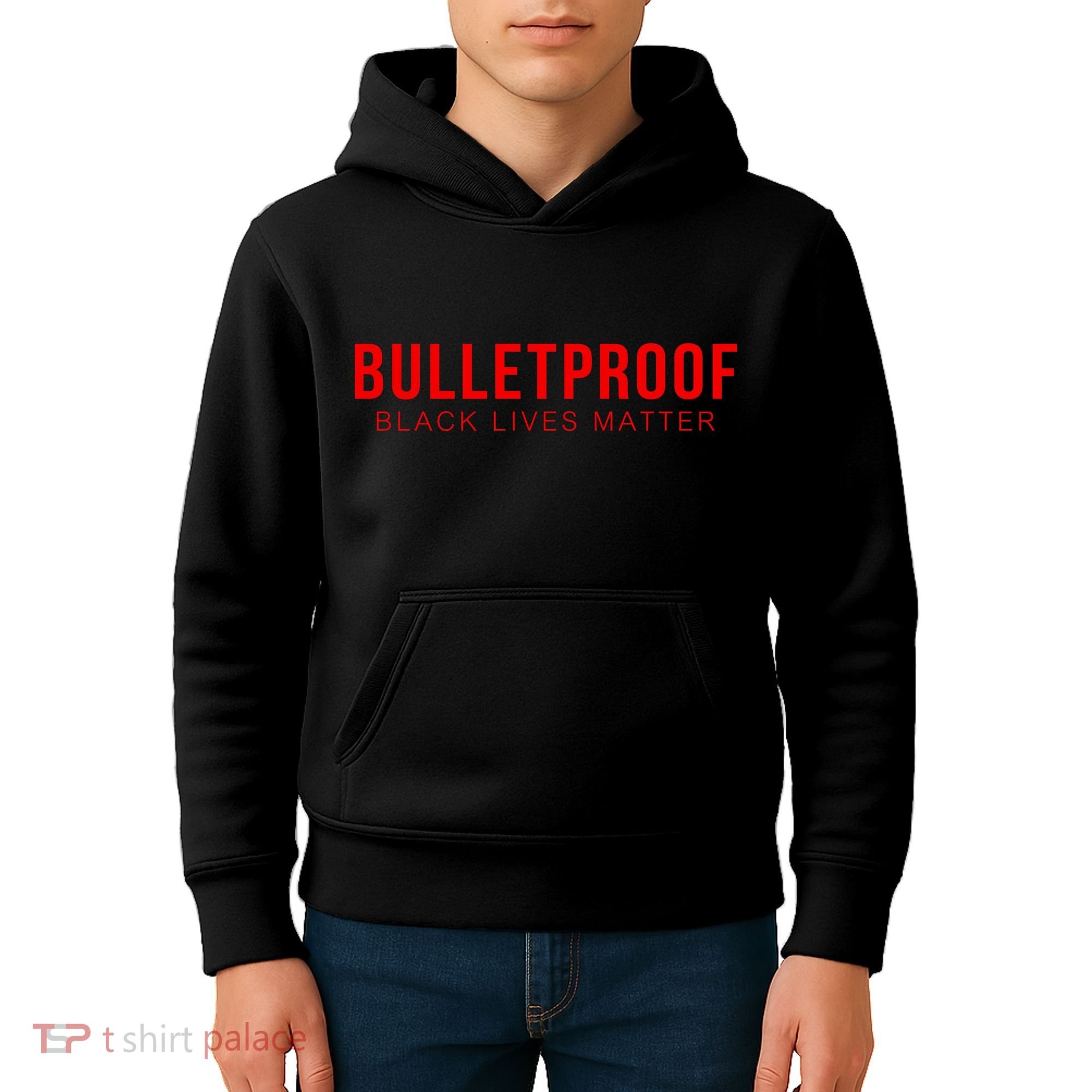 Bulletproof Black Lives Matter Logo Kids Hoodie