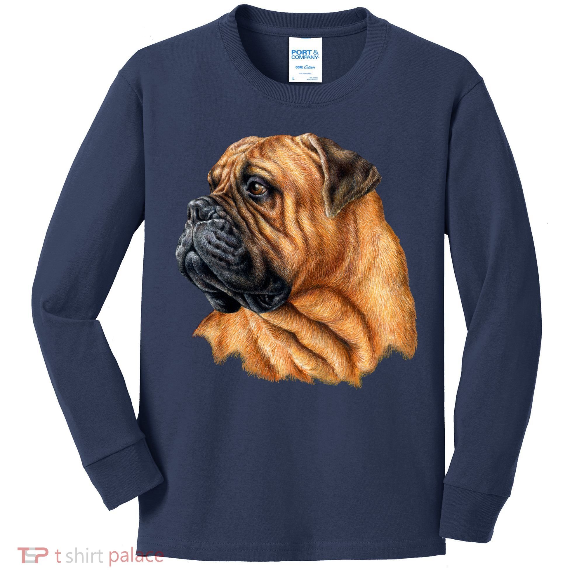 Bullmastiff Canine Dog Kids Long Sleeve Shirt