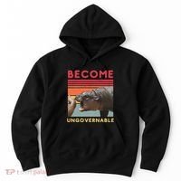 Become Ungovernable Moo Deng Hippo Hoodie thumb 0