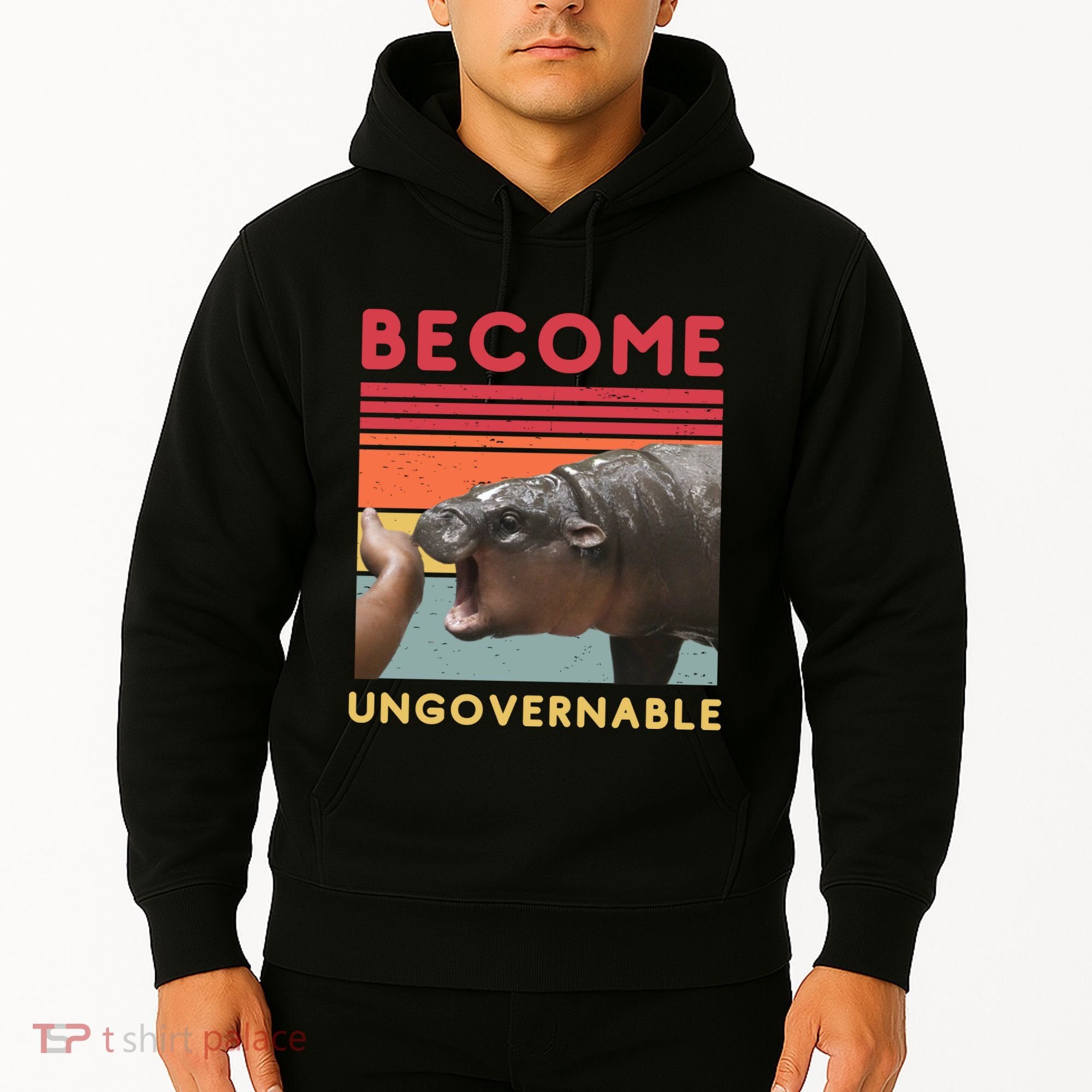 Become Ungovernable Moo Deng Hippo Hoodie