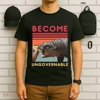 Become Ungovernable Moo Deng Hippo T-Shirt thumb 6