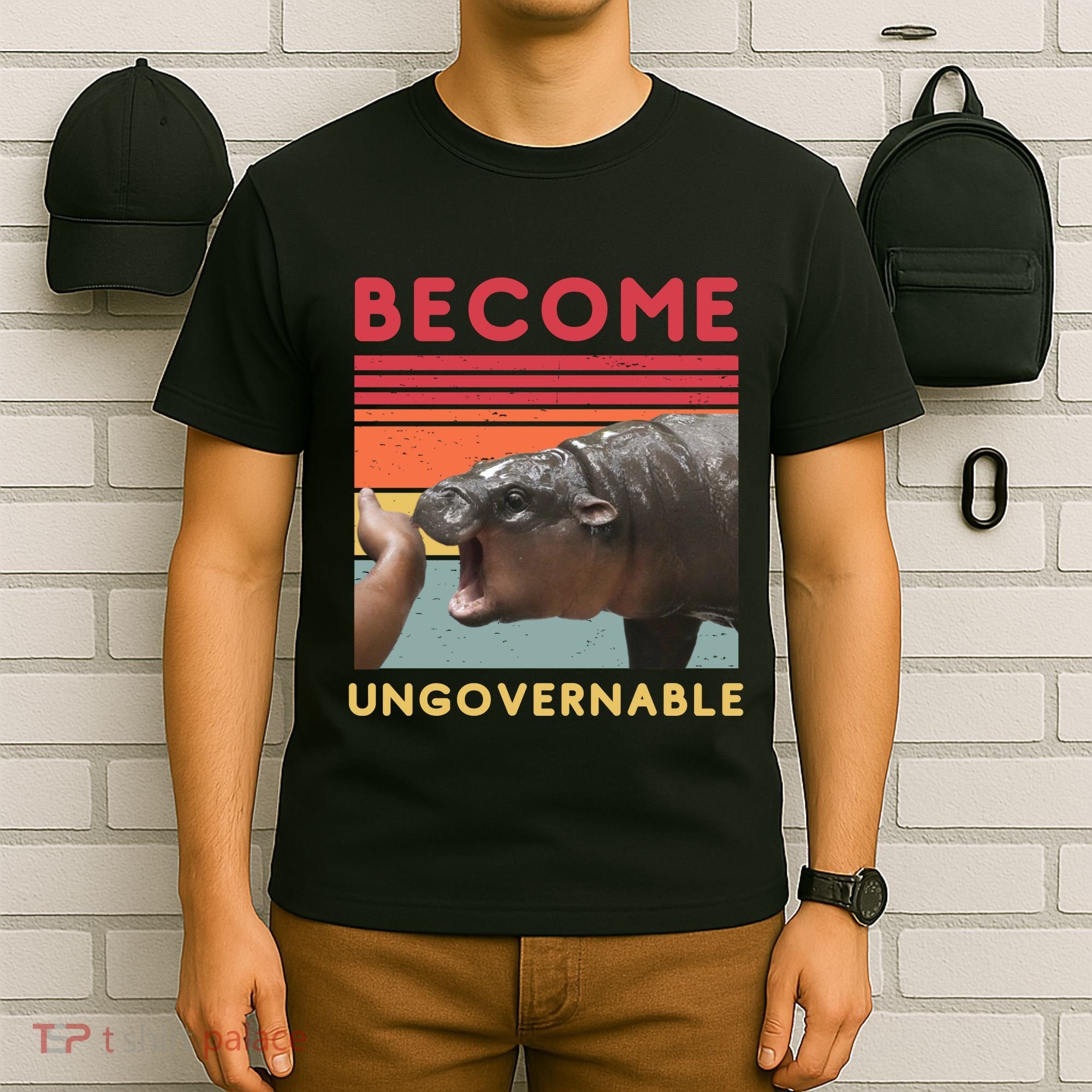 Become Ungovernable Moo Deng Hippo T-Shirt