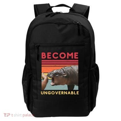 Become Ungovernable Moo Deng Hippo Backpack