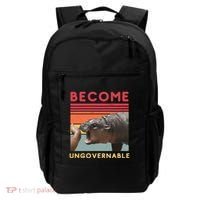 Become Ungovernable Moo Deng Hippo Backpack thumb 0