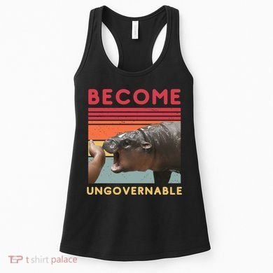 Become Ungovernable Moo Deng Hippo Women's Tank Top