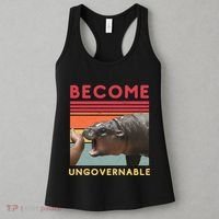 Become Ungovernable Moo Deng Hippo Women's Tank Top thumb 3