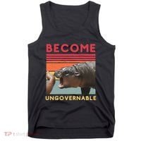 Become Ungovernable Moo Deng Hippo Tank Top thumb 0