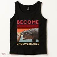 Become Ungovernable Moo Deng Hippo Tank Top thumb 2