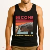 Become Ungovernable Moo Deng Hippo Tank Top thumb 3