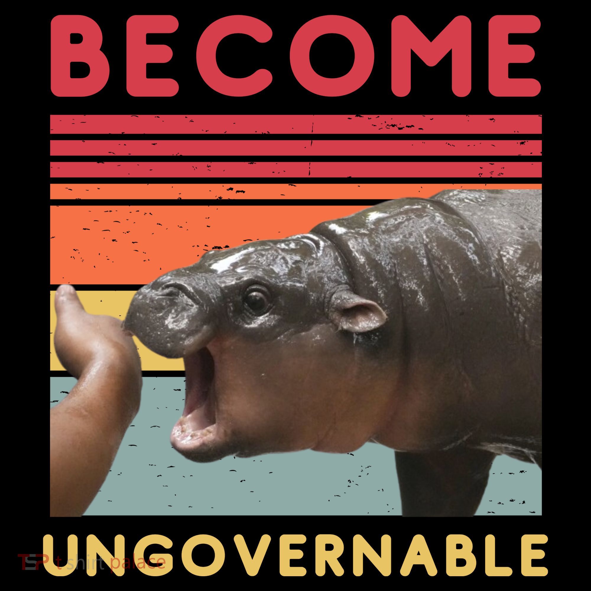 Become Ungovernable Moo Deng Hippo Tank Top