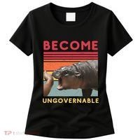 Become Ungovernable Moo Deng Hippo Women's T-Shirt thumb 0