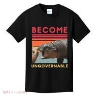 Become Ungovernable Moo Deng Hippo Kids T-Shirt thumb 0